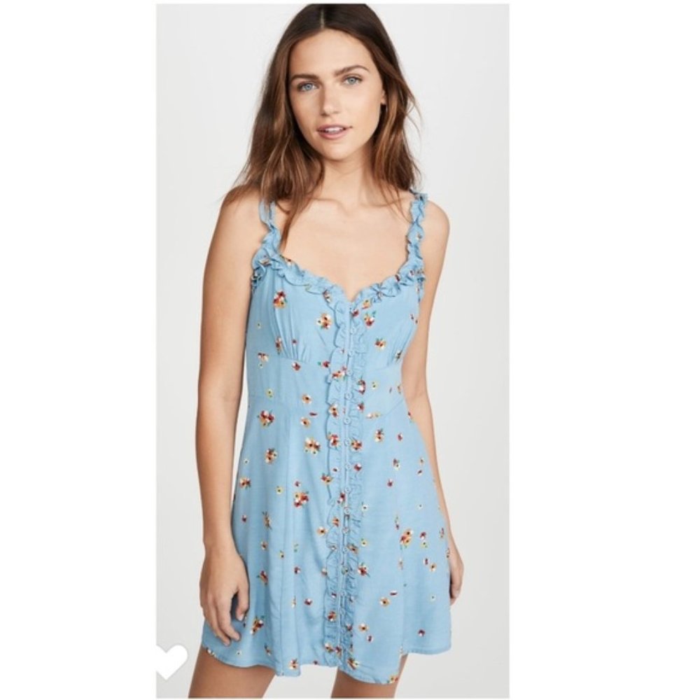 ASTR the label women blue mini casual dress